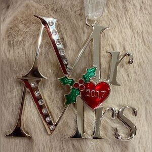 Lenox Mr & Mrs 2017 Christmas Ornament
